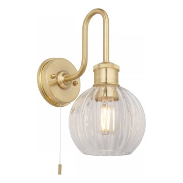Endon 95507 - Kinkiet łazienkowy KENDALL 1xE27/10W/230V IP44 mosiądz