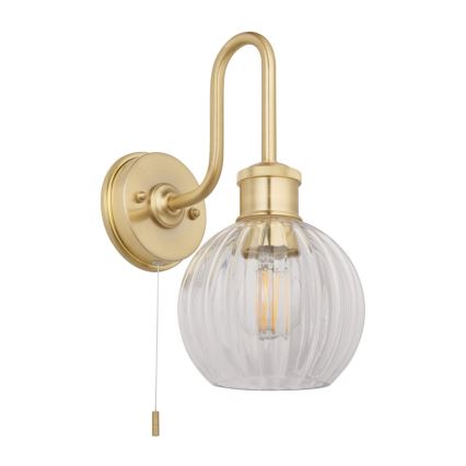 Endon 95507 - Kinkiet łazienkowy KENDALL 1xE27/10W/230V IP44 mosiądz