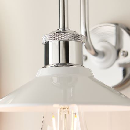 Endon 95508 - Kinkiet łazienkowy MARIS 1xE27/6W/230V IP44 chrom błyszczący/biały