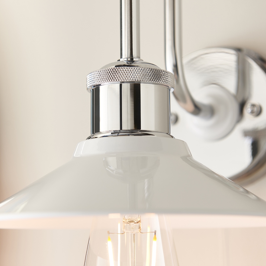 Endon 95508 - Kinkiet łazienkowy MARIS 1xE27/6W/230V IP44 chrom błyszczący/biały