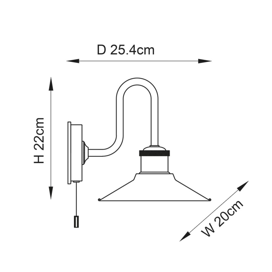 Endon 95508 - Kinkiet łazienkowy MARIS 1xE27/6W/230V IP44 chrom błyszczący