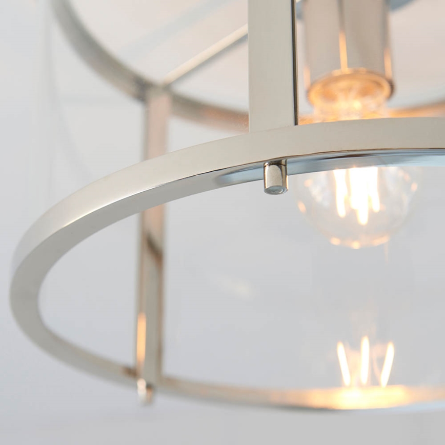 Endon 96150 - Lampa sufitowa HOPTON 1xE27/10W/230V błyszczący chrom