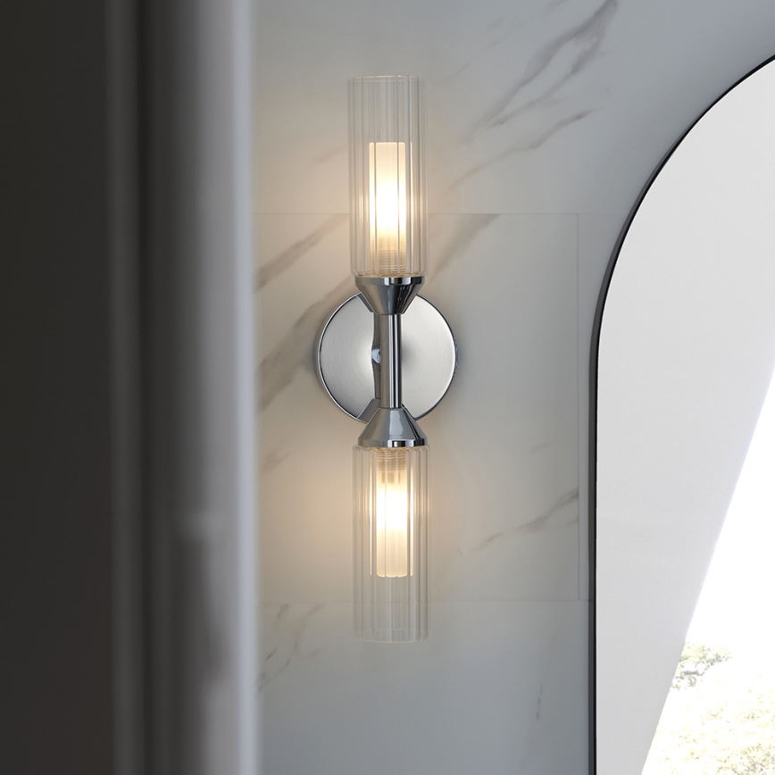 Endon 97172 - Kinkiet łazienkowy NATORI 2xG9/3W/230V IP44 błyszczący chrom