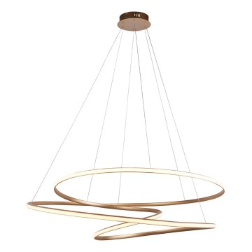 Endon 97645 - Ściemnialny żyrandol LED na przewodzie TWIRL LED/131W/230V 3000K złoty