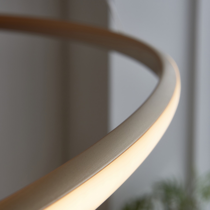 Endon 97645 - Ściemnialny żyrandol LED na przewodzie TWIRL LED/131W/230V 3000K złoty