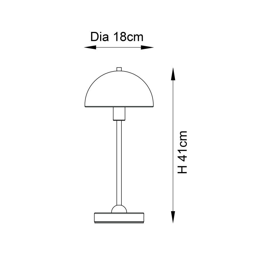 Endon 98496 - Lampa stołowa SAROMA 1xE14/7W/230V ceglasta