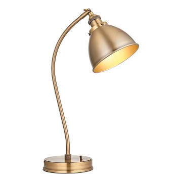 Endon 98747 - Lampa stołowa FRANKLIN 1xE14/7W/230V mosiądz