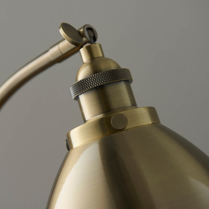 Endon 98747 - Lampa stołowa FRANKLIN 1xE14/7W/230V mosiądz
