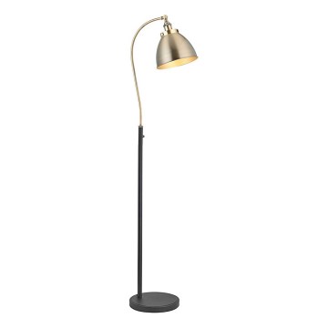Endon 98748 - Lampa stojąca FRANKLIN 1xE27/10W/230V mosiądz/czarny
