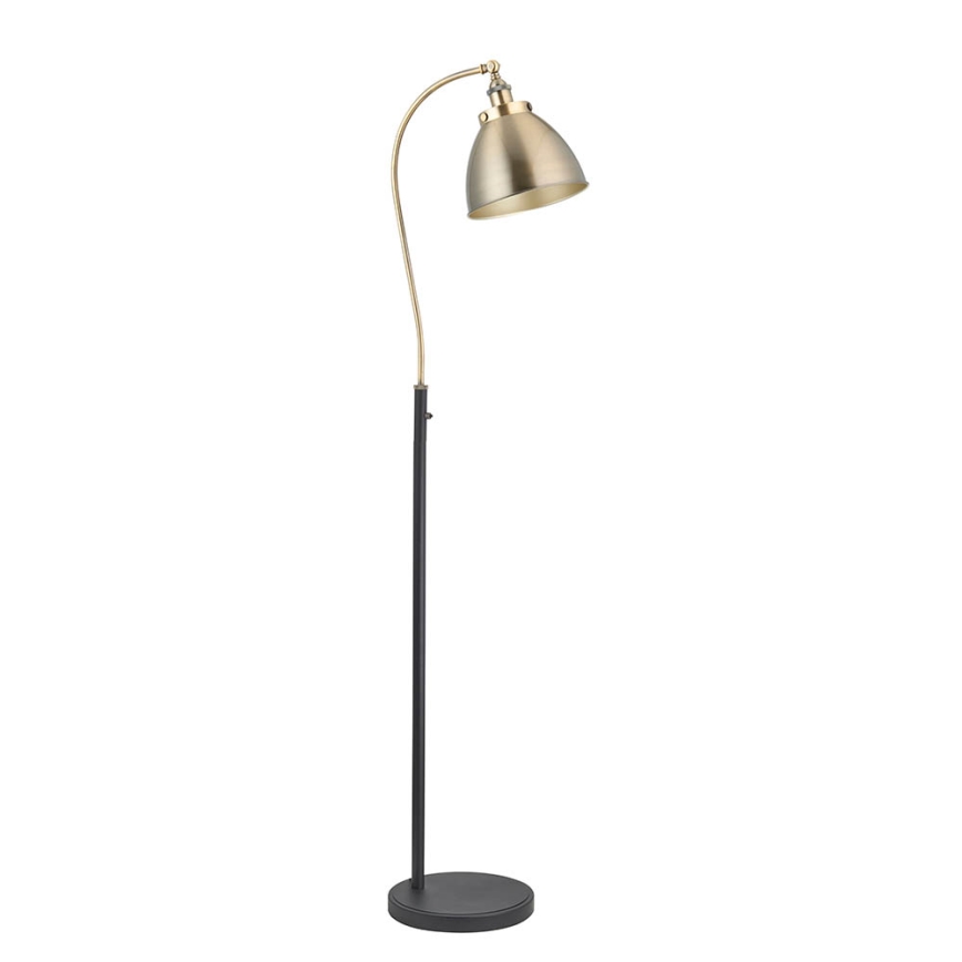 Endon 98748 - Lampa stojąca FRANKLIN 1xE27/10W/230V mosiądz/czarny