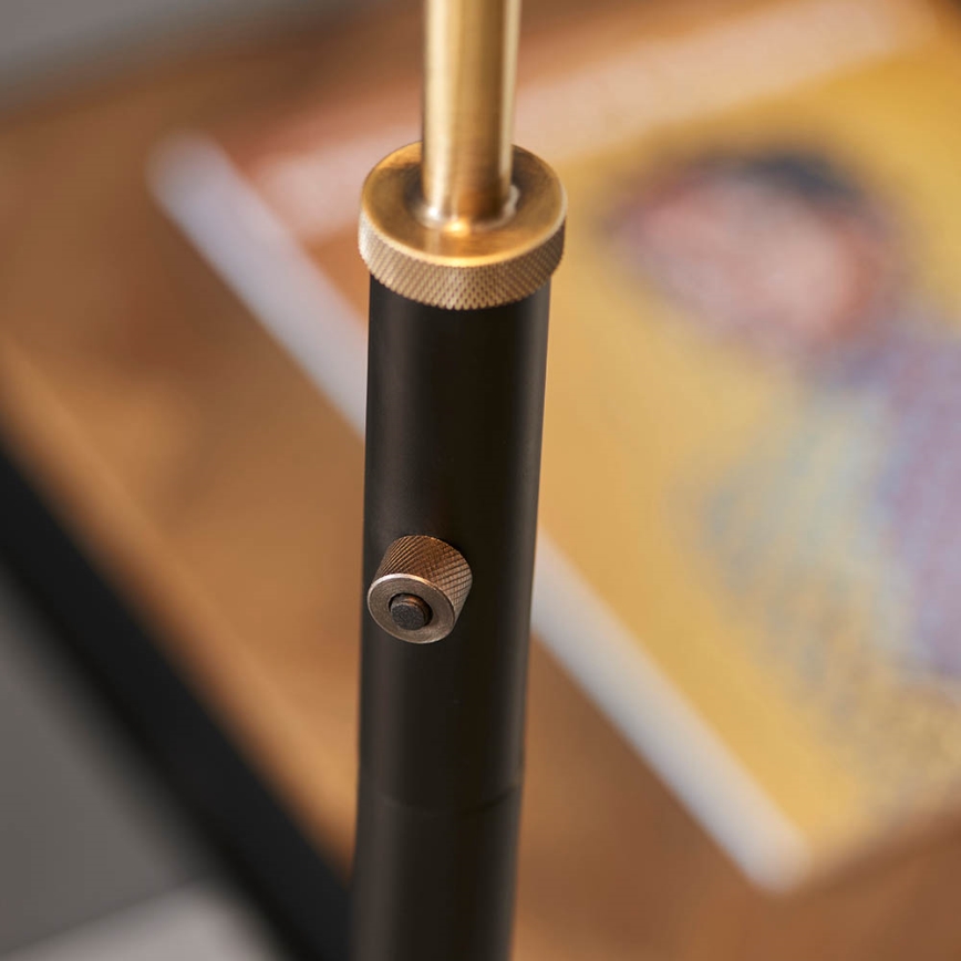 Endon 98748 - Lampa stojąca FRANKLIN 1xE27/10W/230V mosiądz/czarny