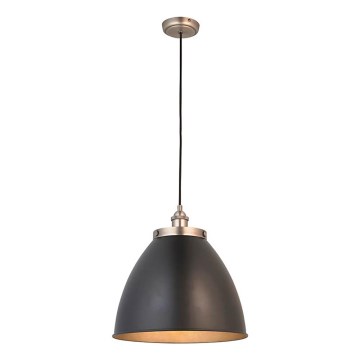Endon 98749 - Lampa wisząca na linku FRANKLIN 1xE27/10W/230V czarny/mosiądz