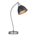 Endon 98752 - Lampa stołowa FRANKLIN 1xE14/7W/230V matowy chrom/antracyt