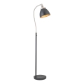 Endon 98753 - Lampa stojąca FRANKLIN 1xE27/10W/230V matowy chrom/antracyt