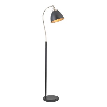 Endon 98753 - Lampa stojąca FRANKLIN 1xE27/10W/230V matowy chrom/antracyt