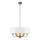 Endon 98933 - Żyrandol na łańcuchu HIGHCLERE 6xE14/40W/230V biały/mosiądz