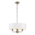 Endon 98934 - Żyrandol na łańcuchu HIGHCLERE 3xE14/40W/230V biały/mosiądz śr. 45 cm