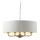 Endon 98938 - Żyrandol na łańcuchu HIGHCLERE 8xE14/40W/230V śr. 70 cm biały/mosiądz