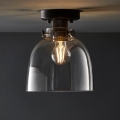 Endon 99106 - Lampa sufitowa URBAN 1xE27/10W/230V czarna/przezroczysta