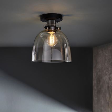 Endon 99106 - Lampa sufitowa URBAN 1xE27/10W/230V czarna/przezroczysta