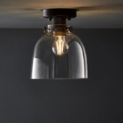 Endon 99106 - Lampa sufitowa URBAN 1xE27/10W/230V czarna/przezroczysta