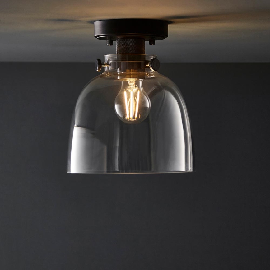 Endon 99106 - Lampa sufitowa URBAN 1xE27/10W/230V czarna/przezroczysta