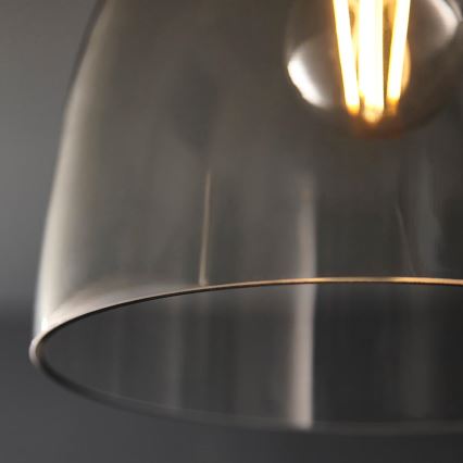 Endon 99106 - Lampa sufitowa URBAN 1xE27/10W/230V czarna/przezroczysta