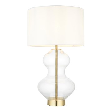 Endon 99110 - Regulowana lampa stołowa KELDA 1xE27/10W/230V biała/złota
