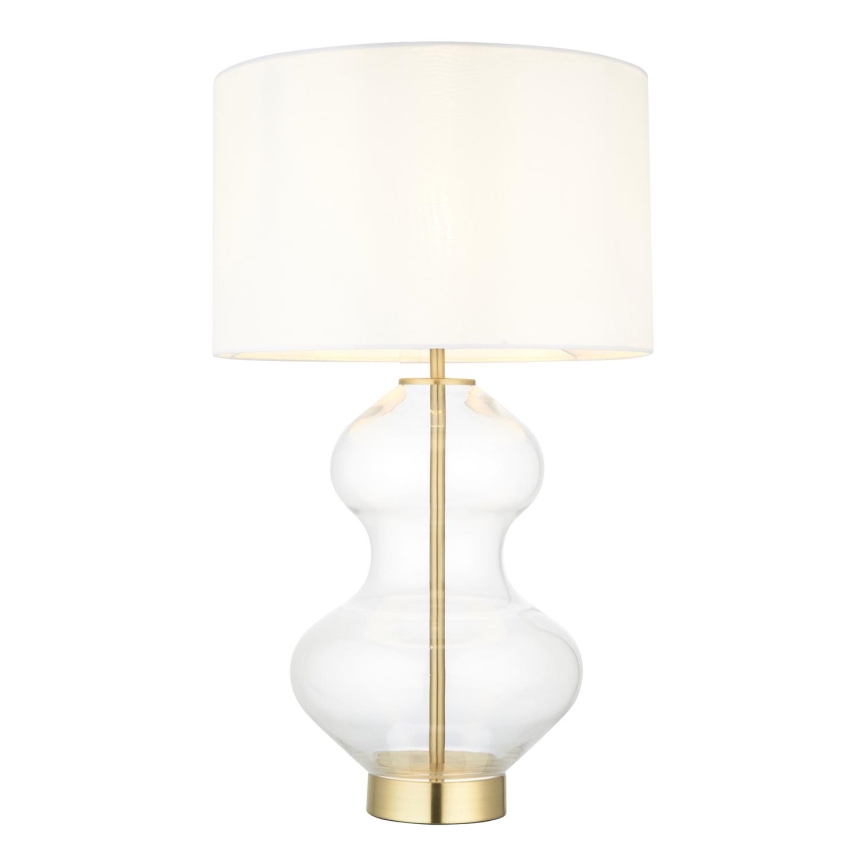 Endon 99110 - Regulowana lampa stołowa KELDA 1xE27/10W/230V biała/złota