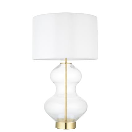 Endon 99110 - Regulowana lampa stołowa KELDA 1xE27/10W/230V biała/złota