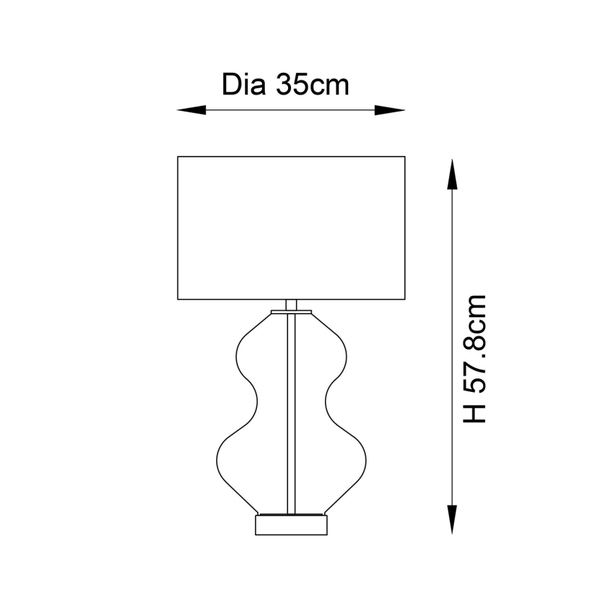 Endon 99110 - Regulowana lampa stołowa KELDA 1xE27/10W/230V biała/złota