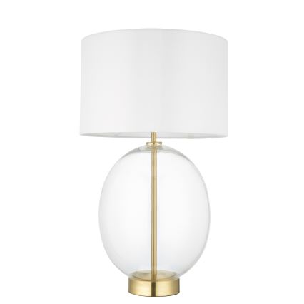 Endon 99292 - Lampa biurkowa KELDA z regulacją jasności 1xE27/10W/230V kremowa/złota