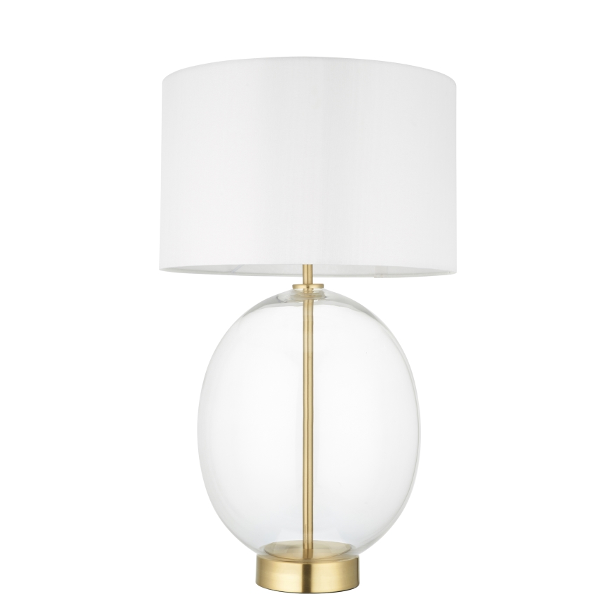 Endon 99292 - Lampa biurkowa KELDA z regulacją jasności 1xE27/10W/230V kremowa/złota
