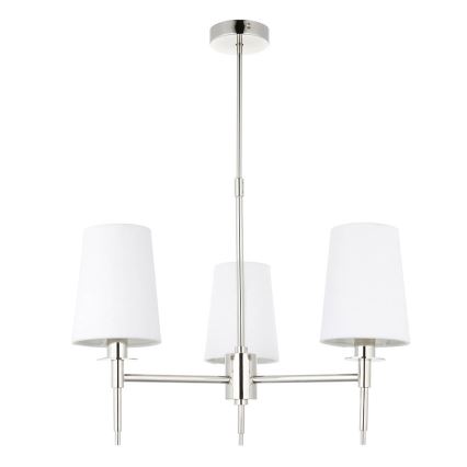 Endon 99455 - Żyrandol na pręcie 3xE14/6W/230V błyszczący chrom/biały