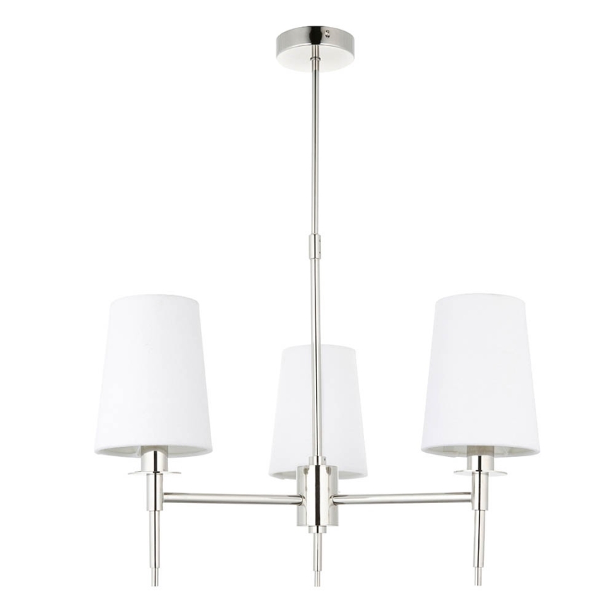 Endon 99455 - Żyrandol na pręcie 3xE14/6W/230V błyszczący chrom/biały