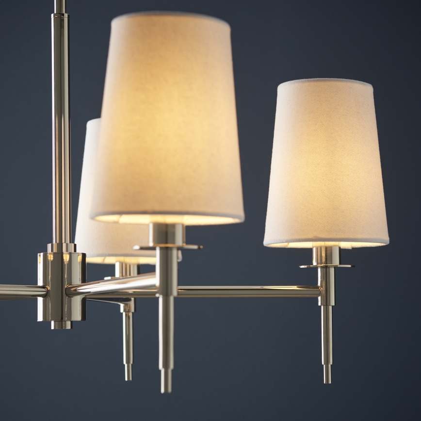 Endon 99457 - Żyrandol na łańcuchu 5xE14/6W/230V błyszczący chrom/biały