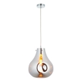 Endon 99788 - Lampa wisząca na lince EUROPA 1xE27/10W/230V przydymiona czerń