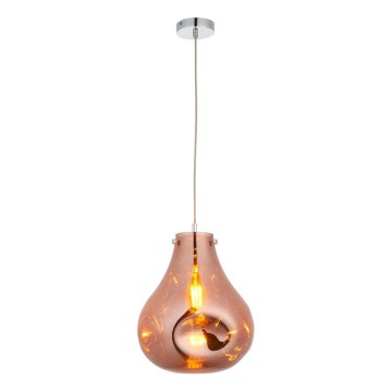 Endon 99790 - Lampa wisząca na lince EUROPA 1xE27/10W/230V przydymiony brąz