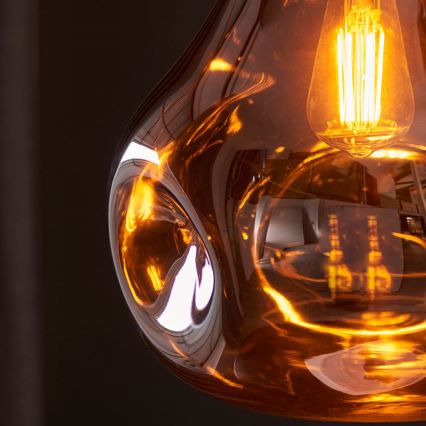 Endon 99790 - Lampa wisząca na lince EUROPA 1xE27/10W/230V przydymiony brąz