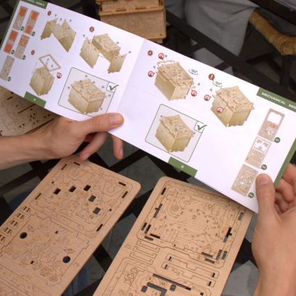 EscapeWelt - 3D Drewniane puzzle mechaniczne puzzle Układanka