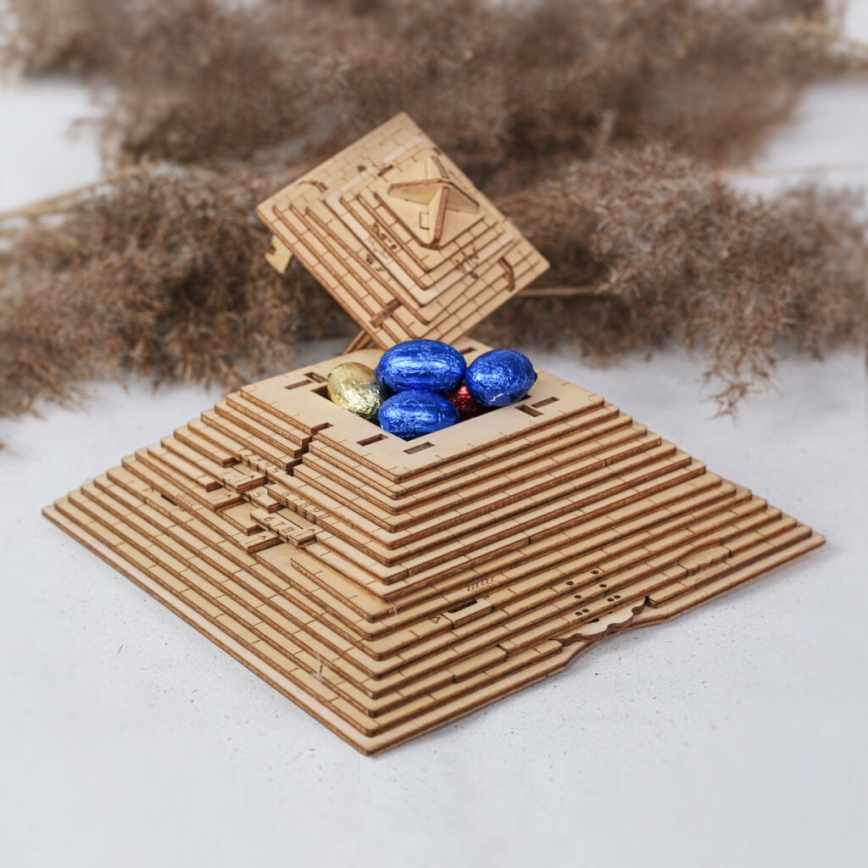 EscapeWelt - Drewniane puzzle Piramida