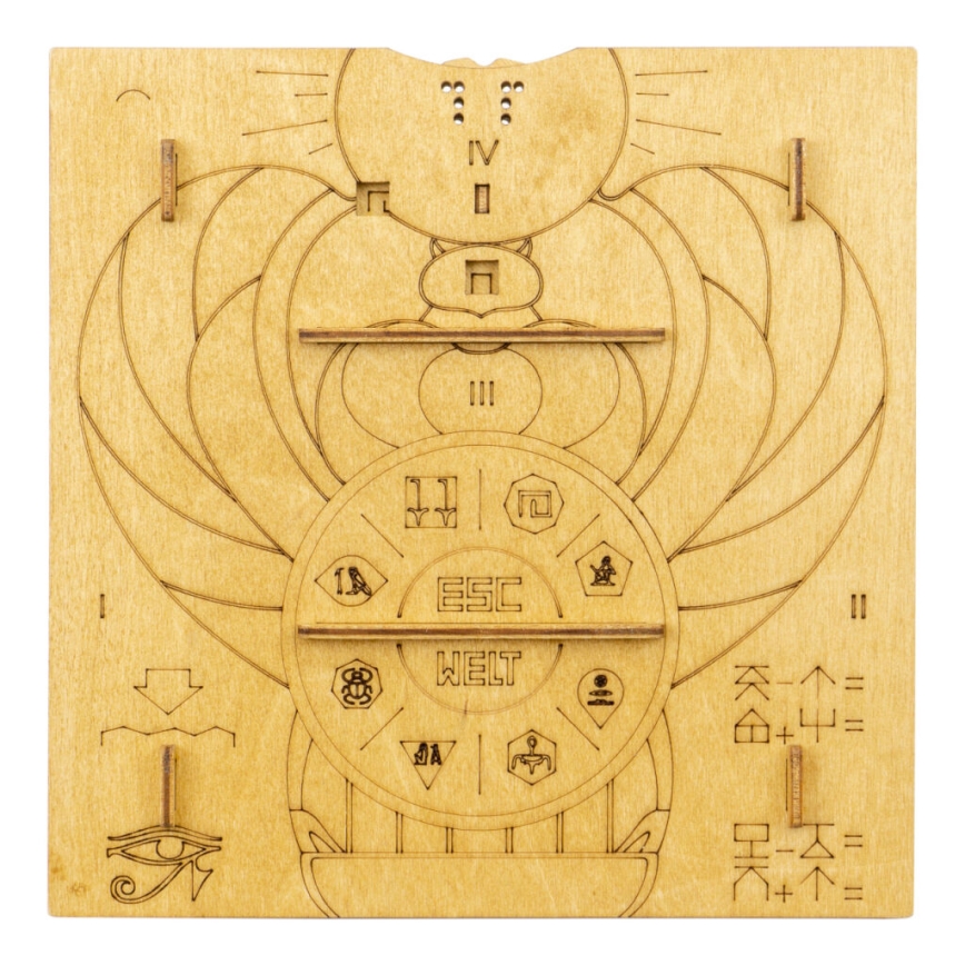 EscapeWelt - Drewniane puzzle Piramida
