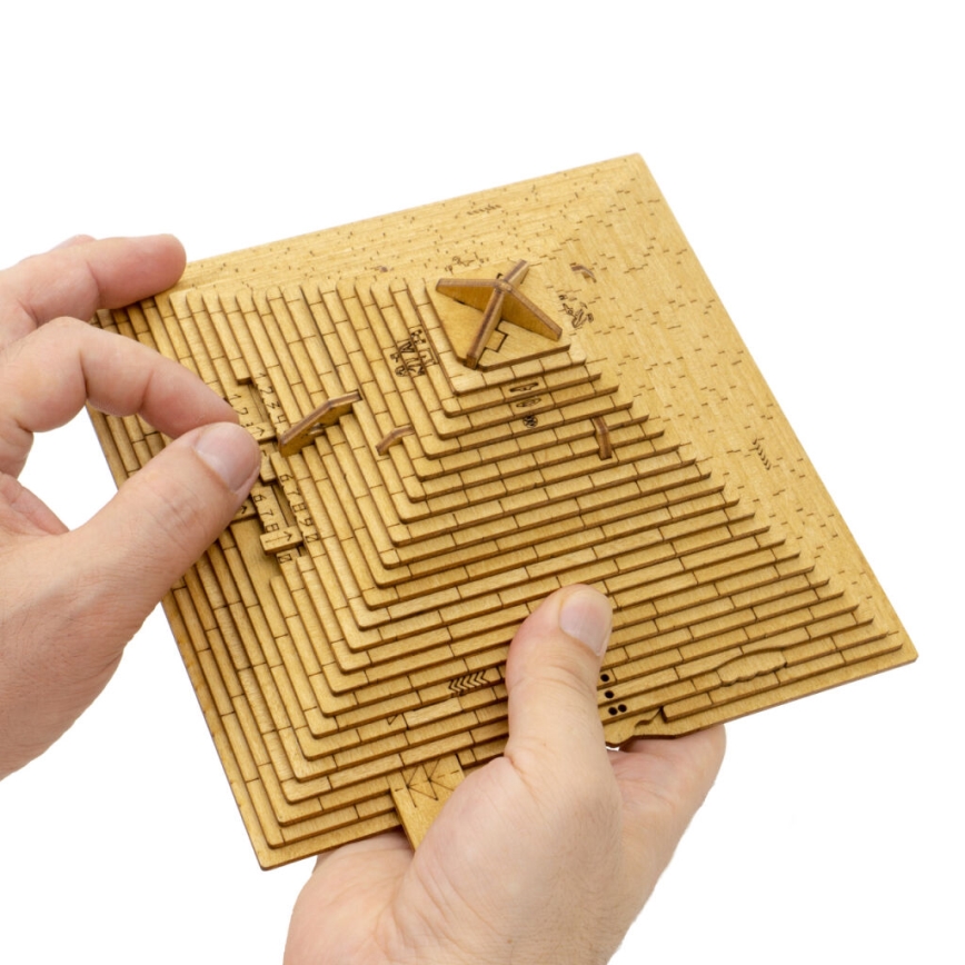 EscapeWelt - Drewniane puzzle Piramida