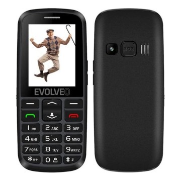 Evolveo - EasyPhone EG 2G telefon komórkowy dla seniorów czarny