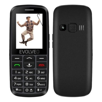 Evolveo - EasyPhone EG, 4G telefon dla seniorów, czarny