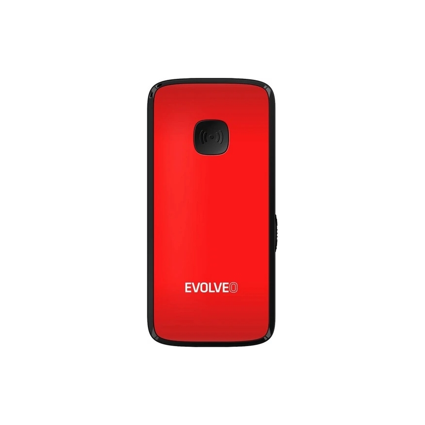 Evolveo - EasyPhone ID, telefon komórkowy dla seniorów, czerwony