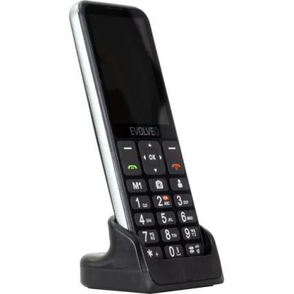 Evolveo - EasyPhone LT, 4G telefon komórkowy dla seniorów, czarny