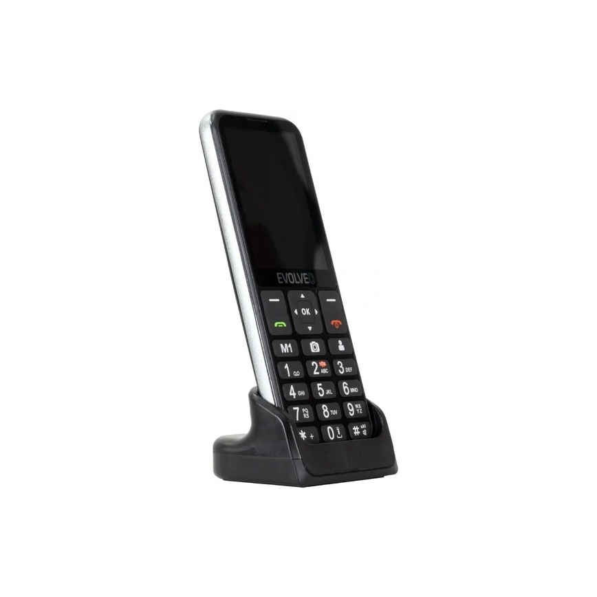 Evolveo - EasyPhone LT, 4G telefon komórkowy dla seniorów, czarny