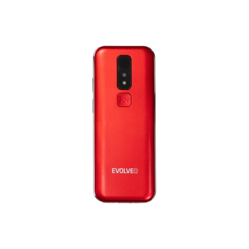 Evolveo - EasyPhone LT, 4G telefon komórkowy dla seniorów, czerwony