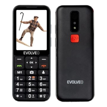 Evolveo - EasyPhone LT 4G — telefon dla seniorów, czarny